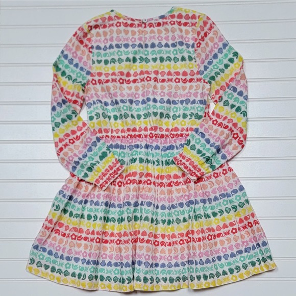 Mini Boden Rainbow Seaside Print Dress - Picture 3 of 5